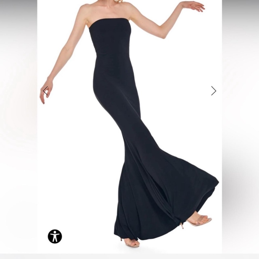 Norma Kamali fishtail gown